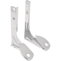 Spotlight Mounting Brackets — Hydra Glide, front, Chrome