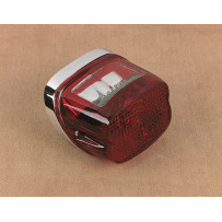 LED Taillight — 1-5/16&quot; stud centers, Red lens, Chrome housing