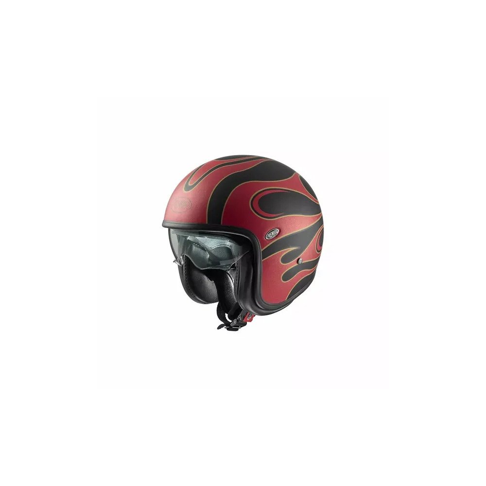 Vintage FR Helmet — Size S, Red Matte