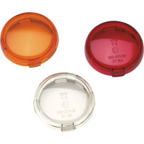 Replacement Turn Signal Lens — Clear, Deuce-style fit, Front/Rear, Round