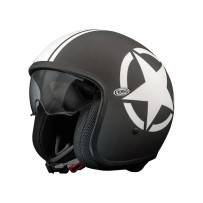 Casco Vintage Star — XS, Negro mate