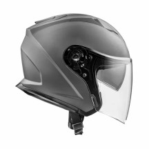 Casco Dokker — 2XL, Open Face, Gris mate