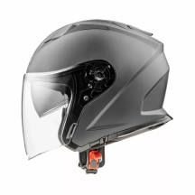 Casco Dokker — 2XL, Open Face, Gris mate