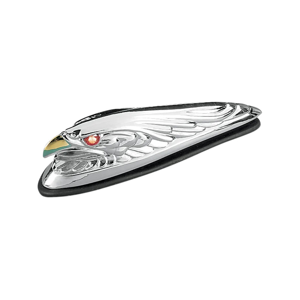 Adorno de guardabarros con cabeza de águila