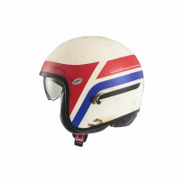 Casco Vintage — 2XL, blanco mate