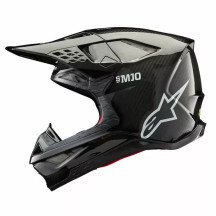 Supertech M10 Solid Helmet — Size S, Black gloss