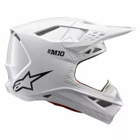 Casco Supertech M10 Sólido — Talla XS, Blanco, Fibra de carbono
