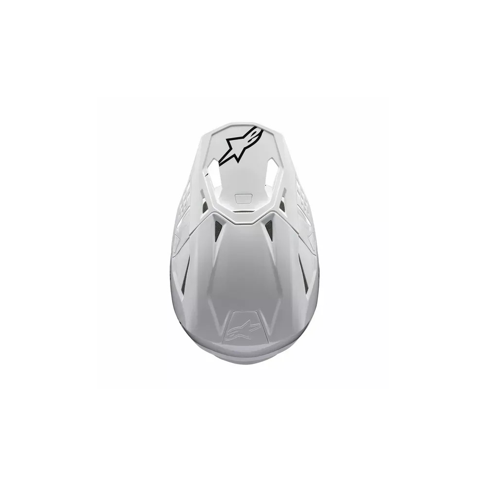 Supertech M10 Solid Helmet — 2XL, White gloss