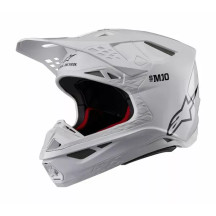 Supertech M10 Solid Helmet — 2XL, White gloss