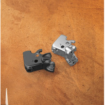 Clutch Lever Bracket — Left perch, Chrome