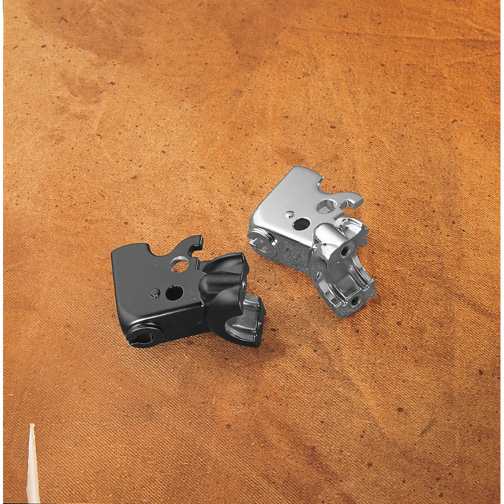 Clutch Lever Bracket — Left perch, Chrome
