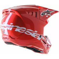 Supertech M5 Corp Casco — Talla M, Rojo brillante