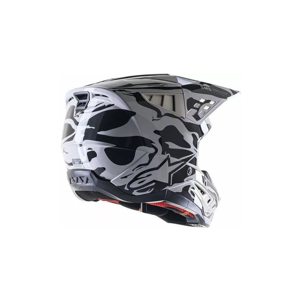 Casco Supertech M5 Mineral — Talla M, Blanco brillante