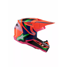 Youth SM3 Deegan Helmet — L, Orange gloss