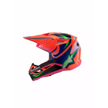 Youth SM3 Deegan Helmet — L, Orange gloss