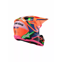 Youth SM3 Deegan Helmet — L, Orange gloss
