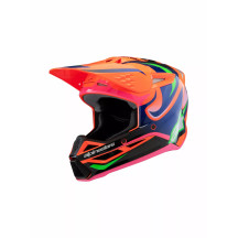 Youth SM3 Deegan Helmet — L, Orange gloss