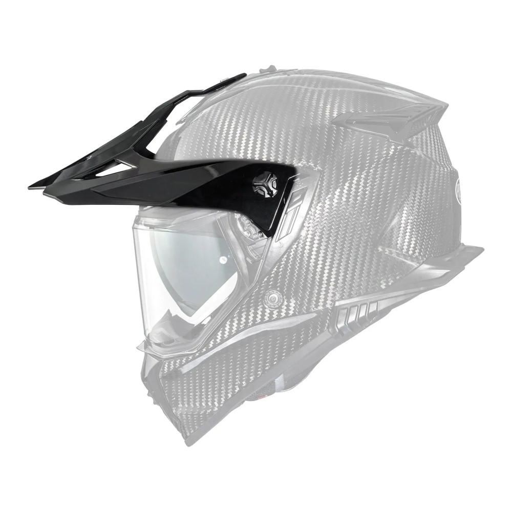 Discovery Helmet Peak — Fits Premier Discovery helmets, Adult, Black gloss
