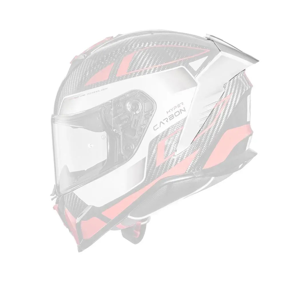 Spoiler para casco Hyper — Talla única, Blanco mate