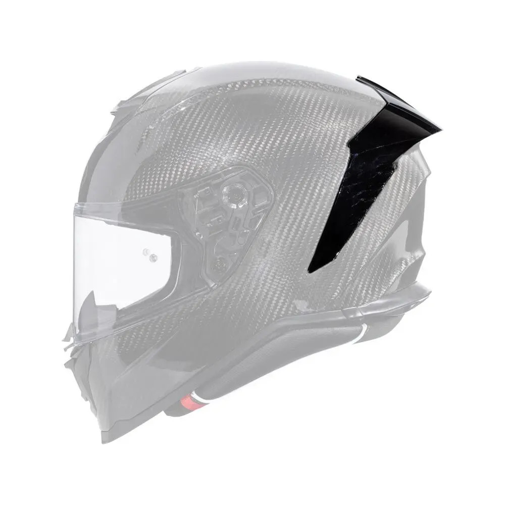 Alerón para casco Hyper — Talla única, negro brillo