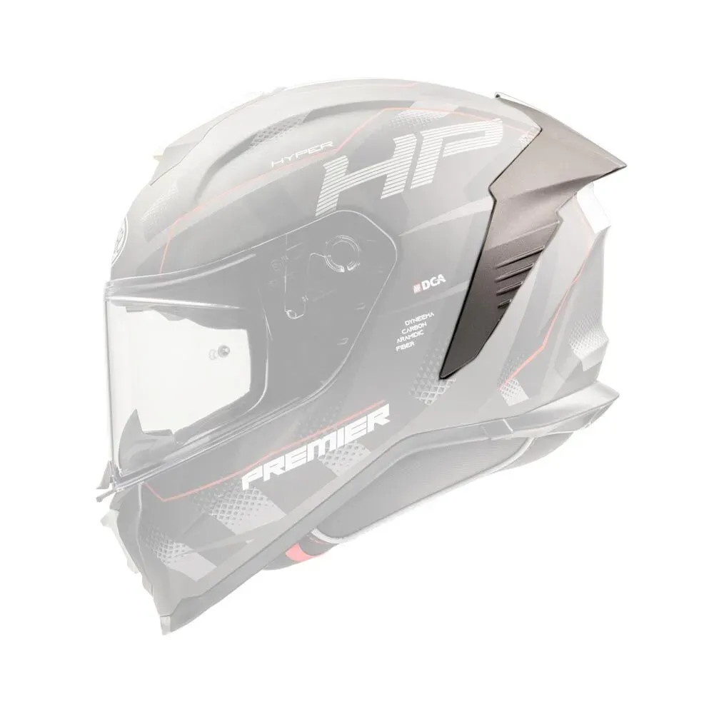 Alerón para casco Hyper — Talla única, Gris mate