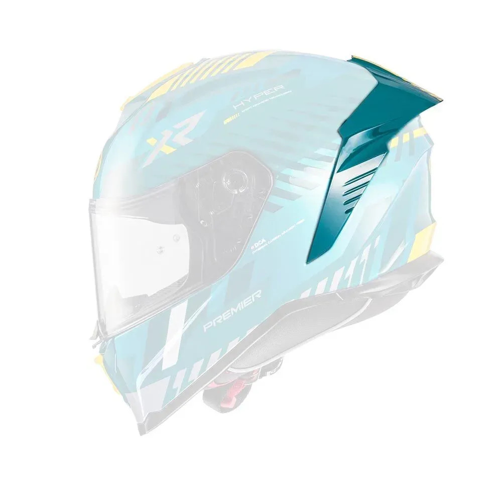 Alerón para casco Hyper — Talla única, Azul mate