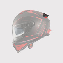 Typhoon Helmet Spoiler — Adult, Black Matte