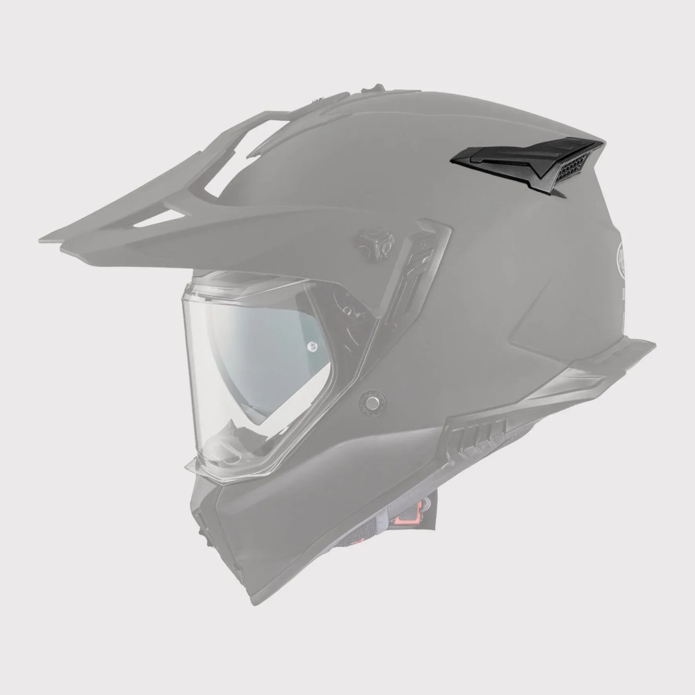 Spoiler para casco Discovery — Talla única, Negro mate
