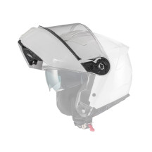 Kit de visera con protector de mentón Legacy GT — Compatible con Legacy GT U8, Blanco brillo