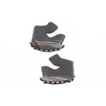 Almohadillas de mejilla para cascos Discovery y Streetfighter — ajuste 2XL, Gris