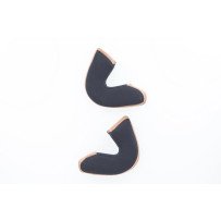 Vintage BOS Helmet Cheekpads — 3XL, Black, Brown