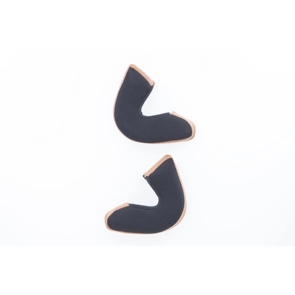 Vintage BOS Helmet Cheekpads — 3XL, Black, Brown