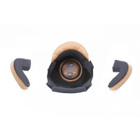 Vintage BOS Helmet Liner — XL, Brown/Gray