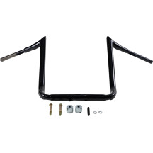 Manillar 1-1/2\" Grande Prime Ape Hanger — abrazadera 1-1/2\", elevación 18\", ancho 38-1/2\", negro brillante