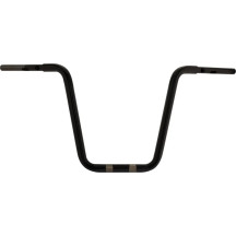 Manillar Touring 1-1/4" — abrazadera 1-1/4", subida 16", ancho 37-1/2", negro brillo