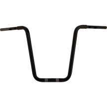Manillar Touring de 1-1/4" — elevación 18", Negro brillo