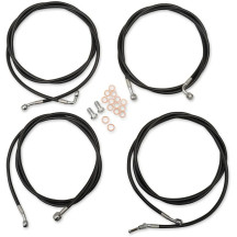 Standard Black Vinyl Handlebar Cable/Brake Line Kit