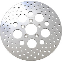 Rotor de freno perforado de acero inoxidable pulido