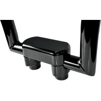 Handlebar Riser & Top Clamp Kit — 1-1/2 in (38 mm) clamp, 38.1 mm rise, gloss black